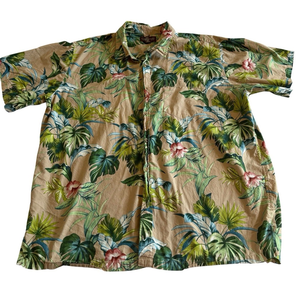 Cooke  street hawaiian shirt Hawaiian Islands XXL Men's Short Sleeve Button Up